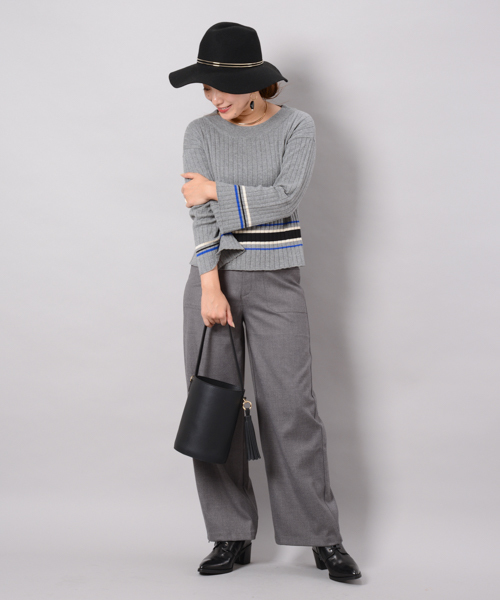 Omekashi（オメカシ）の「ハイウエストPT（その他パンツ・レディース・ブラック/ボルドー/グレー・2/1）」の13枚目の写真