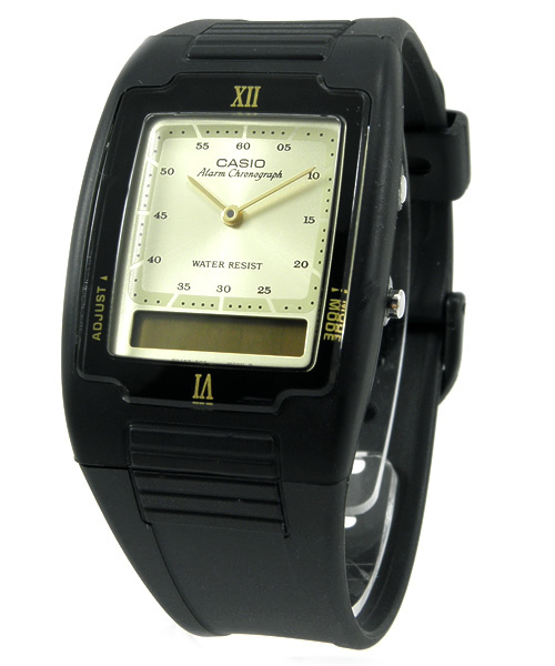 AMERICAN RAG CIE（アメリカンラグシー）の「CASIO（カシオ）時計　DNY-AQ-47（アナログ腕時計・メンズ・ホワイト/ブラック/ゴールド・ﾌﾘ-）」の3枚目の写真