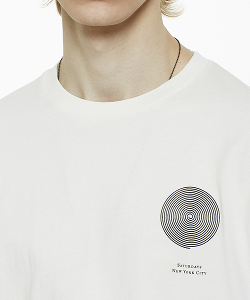 Saturdays NYC（サタデーズ ニューヨークシティ ）の「Coil T-Shirt（Tシャツ/カットソー・メンズ・ブラック/ホワイト・L/M/X-LARGE/X-SMALL/S）」の6枚目の写真