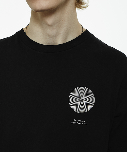 Saturdays NYC（サタデーズ ニューヨークシティ ）の「Coil T-Shirt（Tシャツ/カットソー・メンズ・ブラック/ホワイト・L/M/X-LARGE/X-SMALL/S）」の3枚目の写真