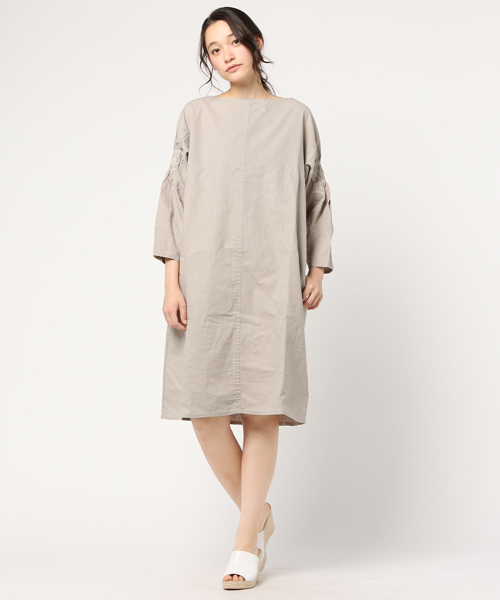 LBC（エルビーシー）の「袖ボリュームサックワンピース               （ワンピース・レディース・ピンク/グレー・LARGE/MEDIUM）」の11枚目の写真