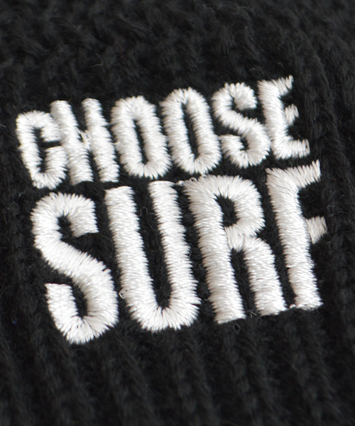 SURF/BRAND(サーフブランド)の「SURF/BRAND/サーフブランド CHOOSE BENIE(ニットキャップ/ビーニー・メンズ・ホワイト/ブラック・ONE SIZE)」の3枚目の写真