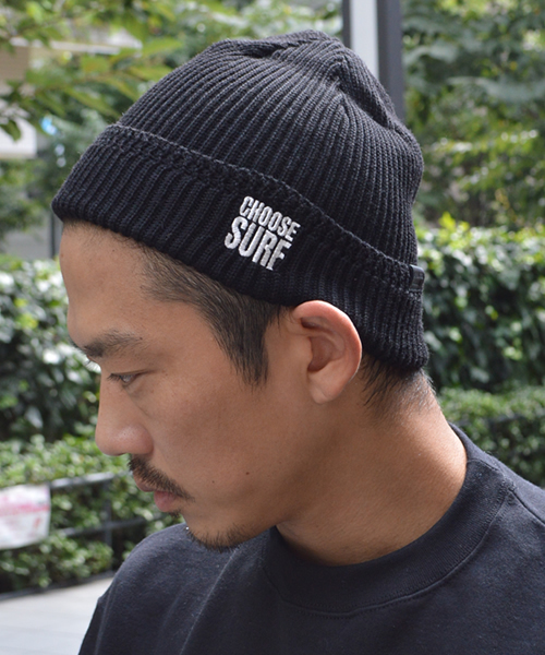 SURF/BRAND(サーフブランド)の「SURF/BRAND/サーフブランド CHOOSE BENIE(ニットキャップ/ビーニー・メンズ・ホワイト/ブラック・ONE SIZE)」の6枚目の写真