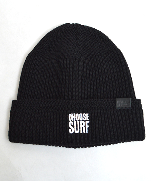 SURF/BRAND(サーフブランド)の「SURF/BRAND/サーフブランド CHOOSE BENIE(ニットキャップ/ビーニー・メンズ・ホワイト/ブラック・ONE SIZE)」の5枚目の写真