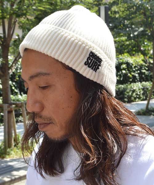 SURF/BRAND(サーフブランド)の「SURF/BRAND/サーフブランド CHOOSE BENIE(ニットキャップ/ビーニー・メンズ・ホワイト/ブラック・ONE SIZE)」の9枚目の写真