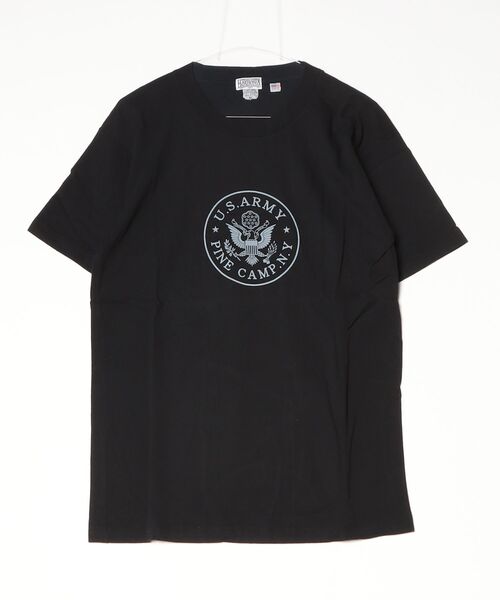 HOUSTON（ヒューストン）の「HOUSTON/ プリントクルーネックTシャツ（Tシャツ/カットソー・メンズ・ホワイト/オリーブドラブ/ブラック・X-LARGE/MEDIUM/LARGE）」の3枚目の写真