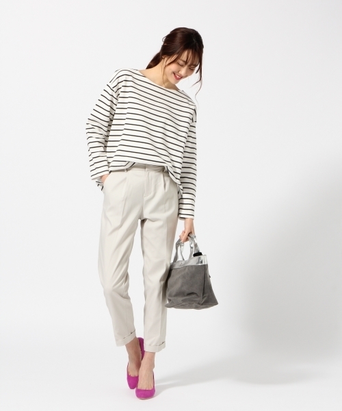 BLISS POINT（ブリスポイント）の「ハニカムボーダーボートT/785185（Tシャツ/カットソー・レディース・その他2/その他4/その他3/その他1・MEDIUM/LARGE）」の7枚目の写真