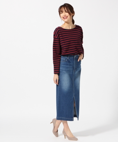 BLISS POINT（ブリスポイント）の「ハニカムボーダーボートT/785185（Tシャツ/カットソー・レディース・その他2/その他4/その他3/その他1・MEDIUM/LARGE）」の9枚目の写真