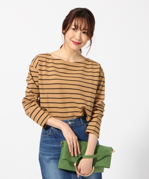 BLISS POINT（ブリスポイント）の「ハニカムボーダーボートT/785185（Tシャツ/カットソー・レディース・その他2/その他4/その他3/その他1・MEDIUM/LARGE）」の10枚目の写真