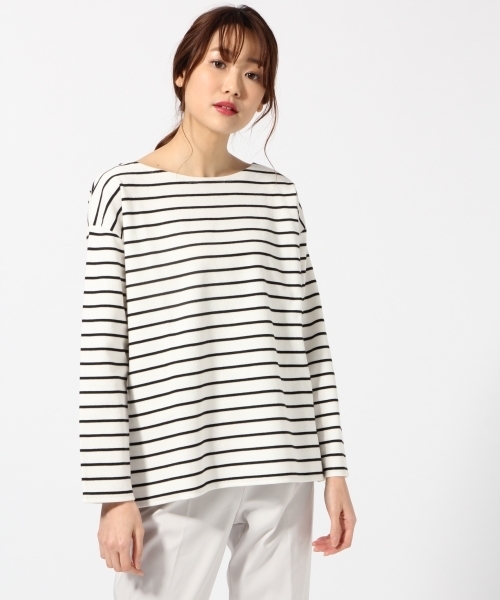 BLISS POINT（ブリスポイント）の「ハニカムボーダーボートT/785185（Tシャツ/カットソー・レディース・その他2/その他4/その他3/その他1・MEDIUM/LARGE）」の12枚目の写真