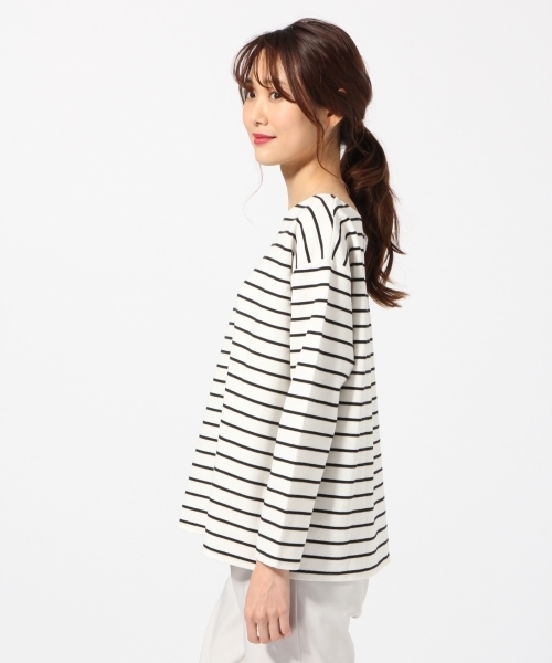 BLISS POINT（ブリスポイント）の「ハニカムボーダーボートT/785185（Tシャツ/カットソー・レディース・その他2/その他4/その他3/その他1・MEDIUM/LARGE）」の13枚目の写真