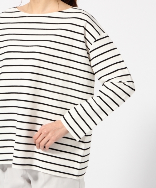 BLISS POINT（ブリスポイント）の「ハニカムボーダーボートT/785185（Tシャツ/カットソー・レディース・その他2/その他4/その他3/その他1・MEDIUM/LARGE）」の16枚目の写真