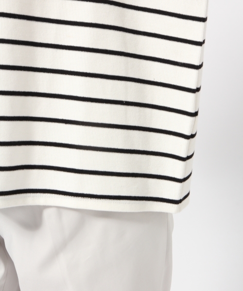 BLISS POINT（ブリスポイント）の「ハニカムボーダーボートT/785185（Tシャツ/カットソー・レディース・その他2/その他4/その他3/その他1・MEDIUM/LARGE）」の18枚目の写真