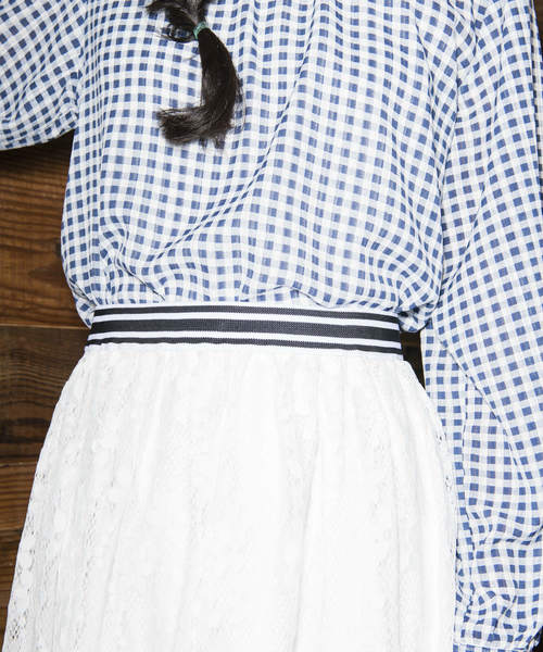 OLIVE des OLIVE（オリーブデオリーブ）の「レース スカート（スカート・レディース・オフホワイト/イエロー/ブラック・FREE）」の8枚目の写真