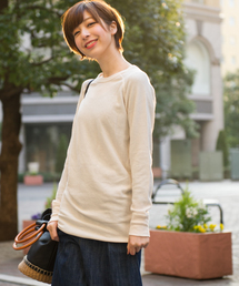 JEMORGAN | JEMORGAN / 無地ロング丈サーマルラグランクルーネックTシャツ サーマルトップス(Tシャツ/カットソー)