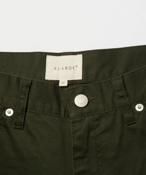 XLARGE（エクストララージ）の「5POCKET CHINO SLIM（チノパンツ・メンズ・ブラック/カーキ/バーガンディー/オリーブ/ネイビー・32inch/30inch/34inch/36inch）」の10枚目の写真