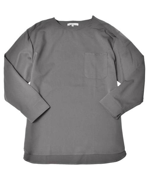 MinoriTY(マイノリティ)の「ルーズシルエット9分袖プルオーバーシャツ 半端袖(シャツ/ブラウス・メンズ・ブラック/ストライプ/ネイビー/グレー・L/M)」の12枚目の写真