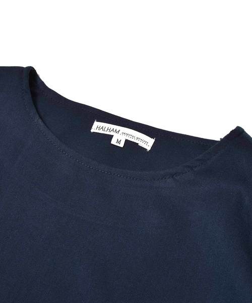 MinoriTY(マイノリティ)の「ルーズシルエット9分袖プルオーバーシャツ 半端袖(シャツ/ブラウス・メンズ・ブラック/ストライプ/ネイビー/グレー・L/M)」の15枚目の写真