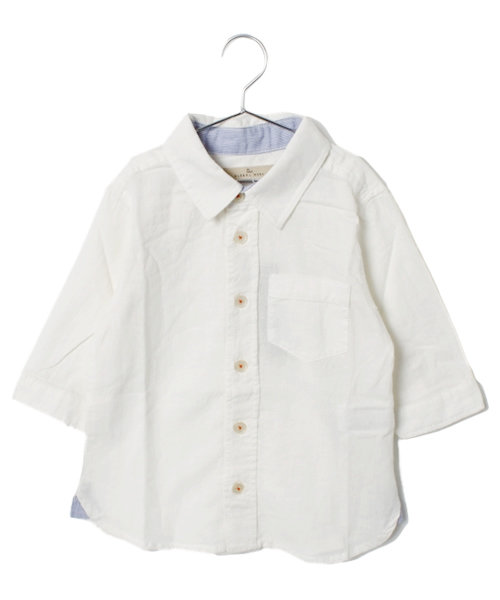 GLOBAL WORK（グローバルワーク）の「【GLOBAL WORK】メンアサシャツ/7分袖（シャツ/ブラウス・キッズ・グリーン/ブルー/パープル/ホワイト・X-LARGE/LARGE/SMALL/MEDIUM）」の9枚目の写真