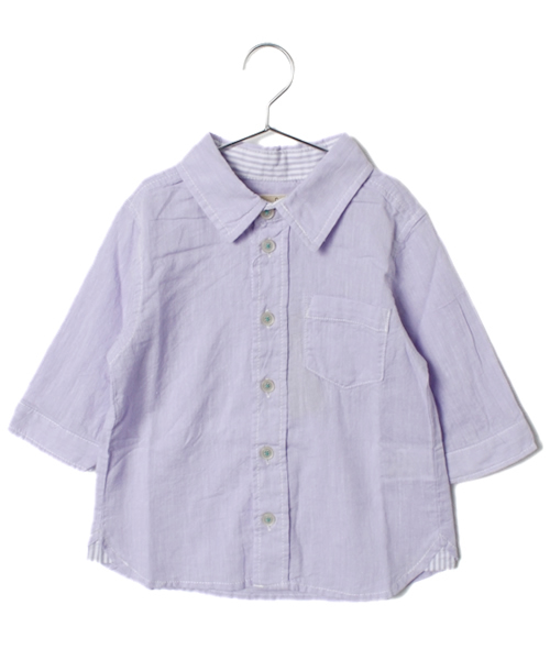 GLOBAL WORK（グローバルワーク）の「【GLOBAL WORK】メンアサシャツ/7分袖（シャツ/ブラウス・キッズ・グリーン/ブルー/パープル/ホワイト・X-LARGE/LARGE/SMALL/MEDIUM）」の12枚目の写真