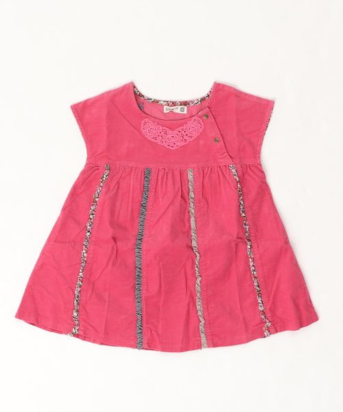 RAGMART（ラグマート）の「シャツコールチュニックワンピース（ワンピース・キッズ・ベージュ/ピンク/イエロー・110cm/100cm/120cm/130cm）」の8枚目の写真