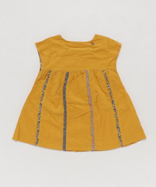 RAGMART（ラグマート）の「シャツコールチュニックワンピース（ワンピース・キッズ・ベージュ/ピンク/イエロー・110cm/100cm/120cm/130cm）」の4枚目の写真