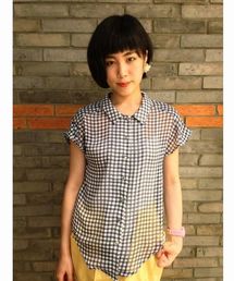 CIAOPANIC | 《WEB限定SALE価格》【Ciaopanic】チェックシフォンS/S(シャツ/ブラウス)