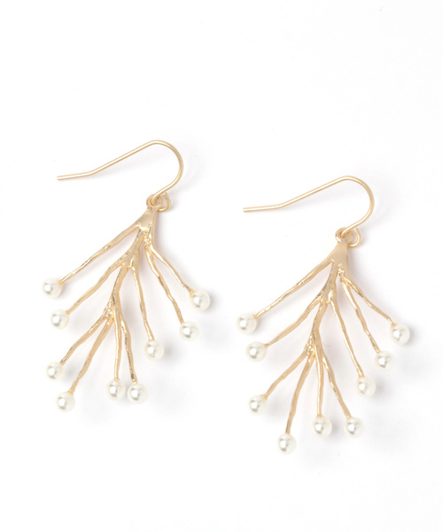 Studio Clip スタディオクリップ の 小枝パールピアス ピアス 両耳用 Wear