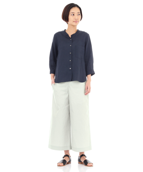 MARGARET HOWELL(マーガレットハウエル)の「COTTON SILK POPLIN(その他パンツ・レディース・ネイビー/グレー・1/2/3/0)」の5枚目の写真