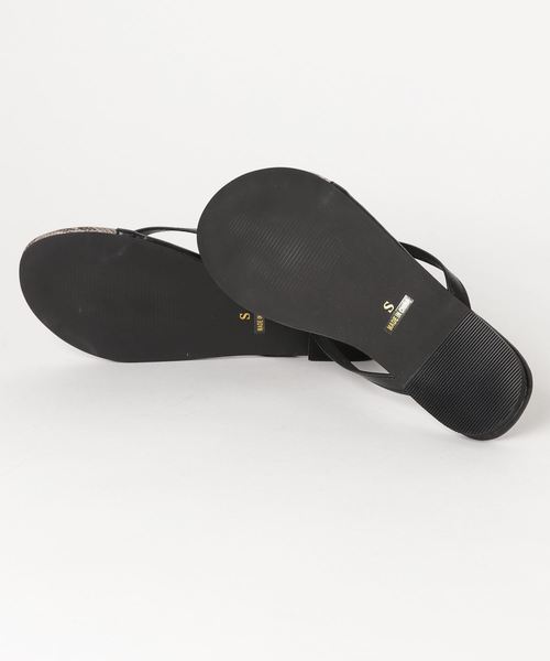 mio notis（ミオノティス）の「バイカラートングサンダル（サンダル・レディース・ブラック/ベージュ・LL/S/M/L）」の6枚目の写真