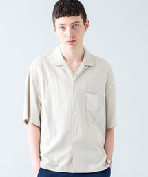 【Name.】リネンレーヨンハーフスリーブ開襟シャツ / NMSH-19SS-001