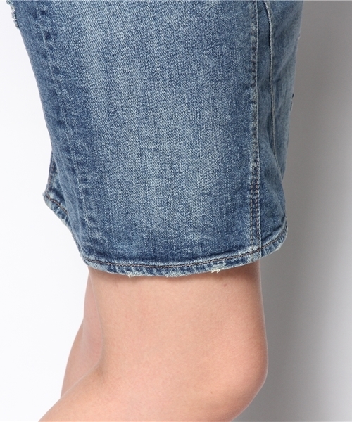 goa（ゴア）の「10OZ ｽﾄﾚｯﾁﾃﾞﾆﾑひざ丈スカート（デニムスカート・レディース・ブルー・1/2）」の7枚目の写真