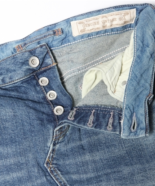 goa（ゴア）の「10OZ ｽﾄﾚｯﾁﾃﾞﾆﾑひざ丈スカート（デニムスカート・レディース・ブルー・1/2）」の8枚目の写真