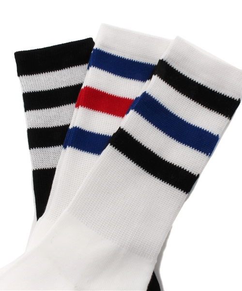 WEGO（ウィゴー）の「WEGO/3Pラインソックス（ソックス/靴下・レディース・その他1・FREE）」の3枚目の写真