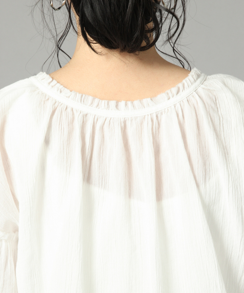 LOWRYS FARM(ローリーズファーム)の「ヨウリュウブラウスSS 841186(シャツ/ブラウス・レディース・オフホワイト/エンジ/ベージュ/ブラック・FREE)」の10枚目の写真