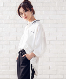 WEGO | WEGO/カラーラインビッグ5分袖ポロシャツ(ポロシャツ)