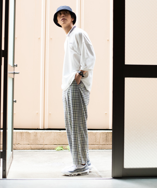 WEGO（ウィゴー）の「WEGO/カラーラインビッグシルエット5分袖ポロシャツ（ポロシャツ・メンズ・ホワイト/ベージュ/ホワイト系その他/ライトパープル・MEDIUM/LARGE）」の22枚目の写真