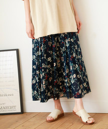 niko and... | コットンボイルアソートフレアロングスカート(スカート)