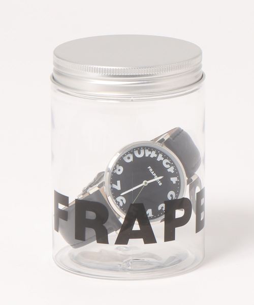 FRAPBOIS（フラボア）の「ハーフインデックスウォッチ（アナログ腕時計・レディース・ホワイト/ブラック・FREE）」の4枚目の写真