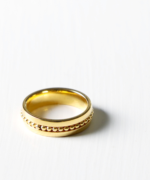 rufsh(ルフシュ)の「【rufsh/ルフシュ】stainless ball ring/ ステンレスリング RF1908CJSR04(リング・レディース・シルバー/ゴールド・#13/#11)」の1枚目の写真