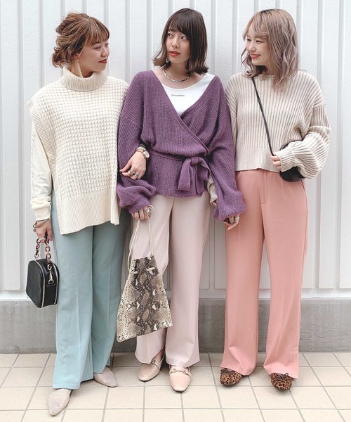 archives（アルシーヴ）の「アンゴラ混カシュクールカーディガン（カーディガン/ボレロ・レディース・ベージュ/パープル/ブラウン/オフホワイト・MEDIUM）」の12枚目の写真