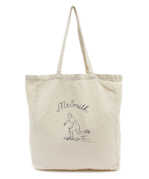 WEGO（ウィゴー）の「WEGO/Mr Smithトートバッグ（トートバッグ・メンズ・ブラック/ネイビー/ワイン・FREE）」の3枚目の写真