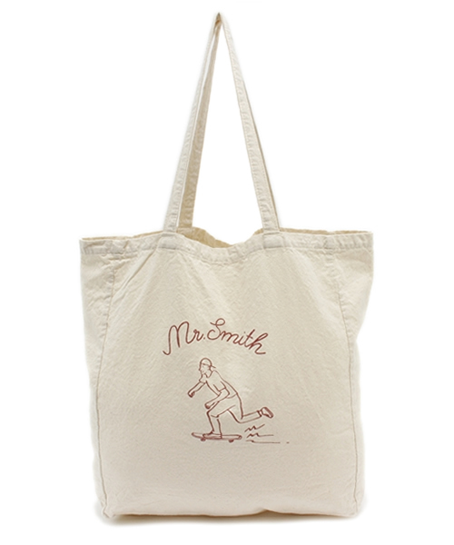 WEGO（ウィゴー）の「WEGO/Mr Smithトートバッグ（トートバッグ・メンズ・ブラック/ネイビー/ワイン・FREE）」の10枚目の写真