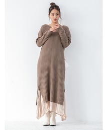 fifth | Vネックリブニットロングワンピース(ワンピース)