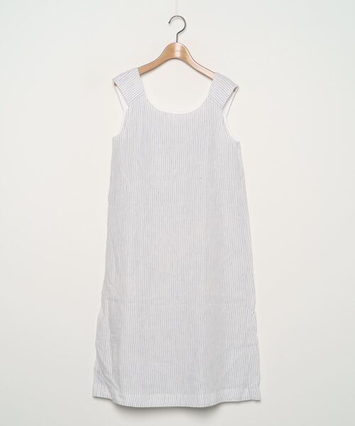 セール ブランド古着 ストライプ柄ノースリーブワンピース ワンピース Margaret Howell マーガレットハウエル のファッション通販 Zozoused