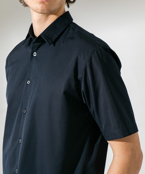 UNITED TOKYO（ユナイテッドトウキョウ）の「HI-STRETCH SS シャツ / オーバーサイズ（シャツ/ブラウス・メンズ・ネイビー/サックスブルー/ホワイト・1/2/3）」の8枚目の写真