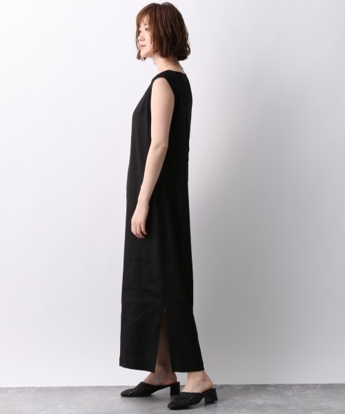 HIAND　ハイアンド　パイル　リゾート　ワンピース　ブラック　ノースリーブ HIAND ハイアンド パイル リゾート ワンピース ブラック