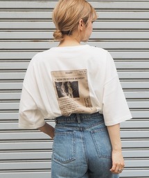 tiptop | 2020SS　アソートプリント後ろタタキツケBIGTシャツ(Tシャツ/カットソー)