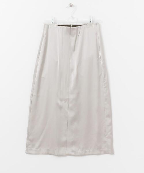 LAATO(ラート)の「SATIN TIGHT SKIRT(スカート・レディース・グレー/オフホワイト/イエロー・FREE)」の2枚目の写真