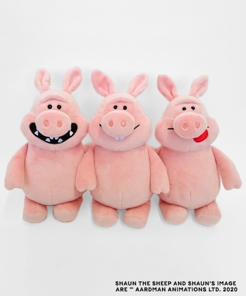 ひつじのショーン（ヒツジノショーン）の「ひつじのショーン ぬいぐるみ/イタズラブタ クラシック smile 25cm（おもちゃ・レディース・ピンク・ONE SIZE）」の5枚目の写真